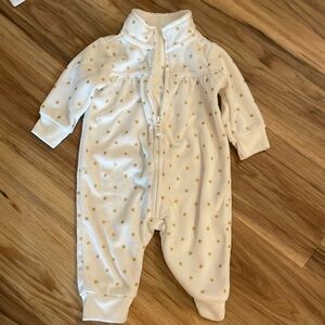 Carters zip fleece onesie